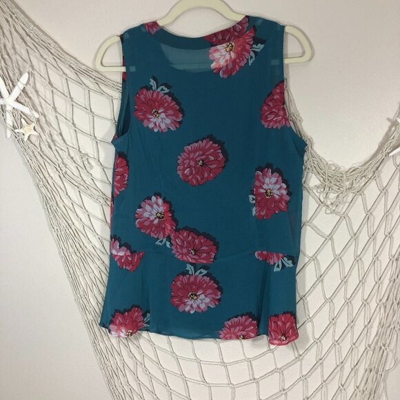 CAbi #3445 Blushing Floral Peplum Blouse - Picture 9 of 10